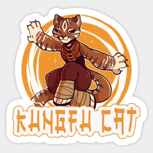 Kungfu cat - Fighting  cat Sticker